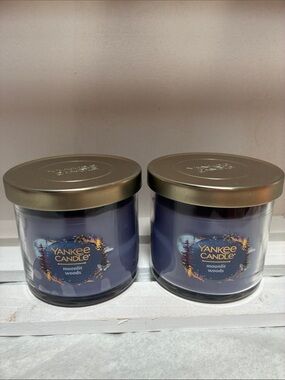 Yankee Candle Moonlit Woods Jar Candle - Purple with Gold Lid